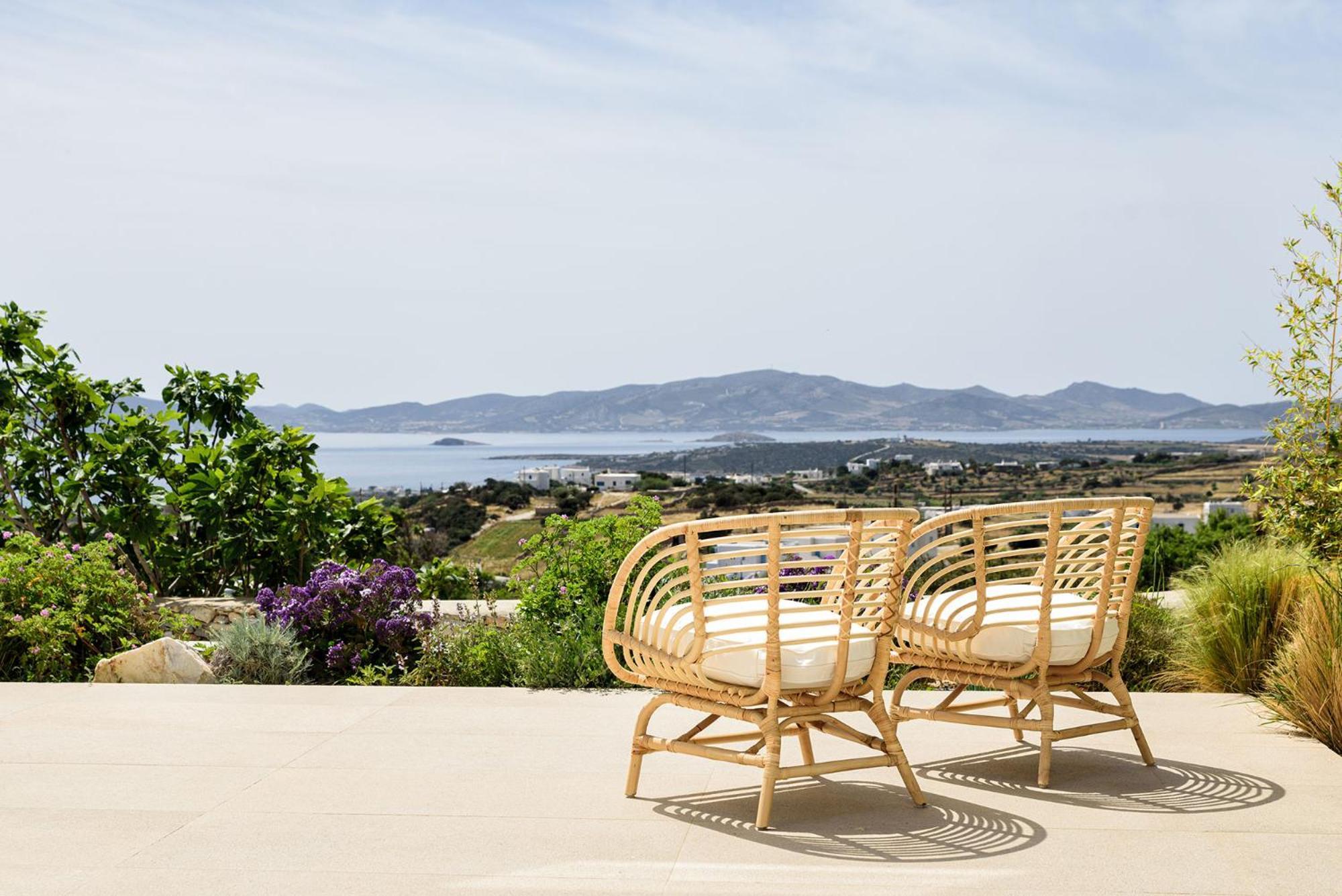 Stunning New With Great Pool Area, Magnificent Panoramic Sea View - Paros Villa