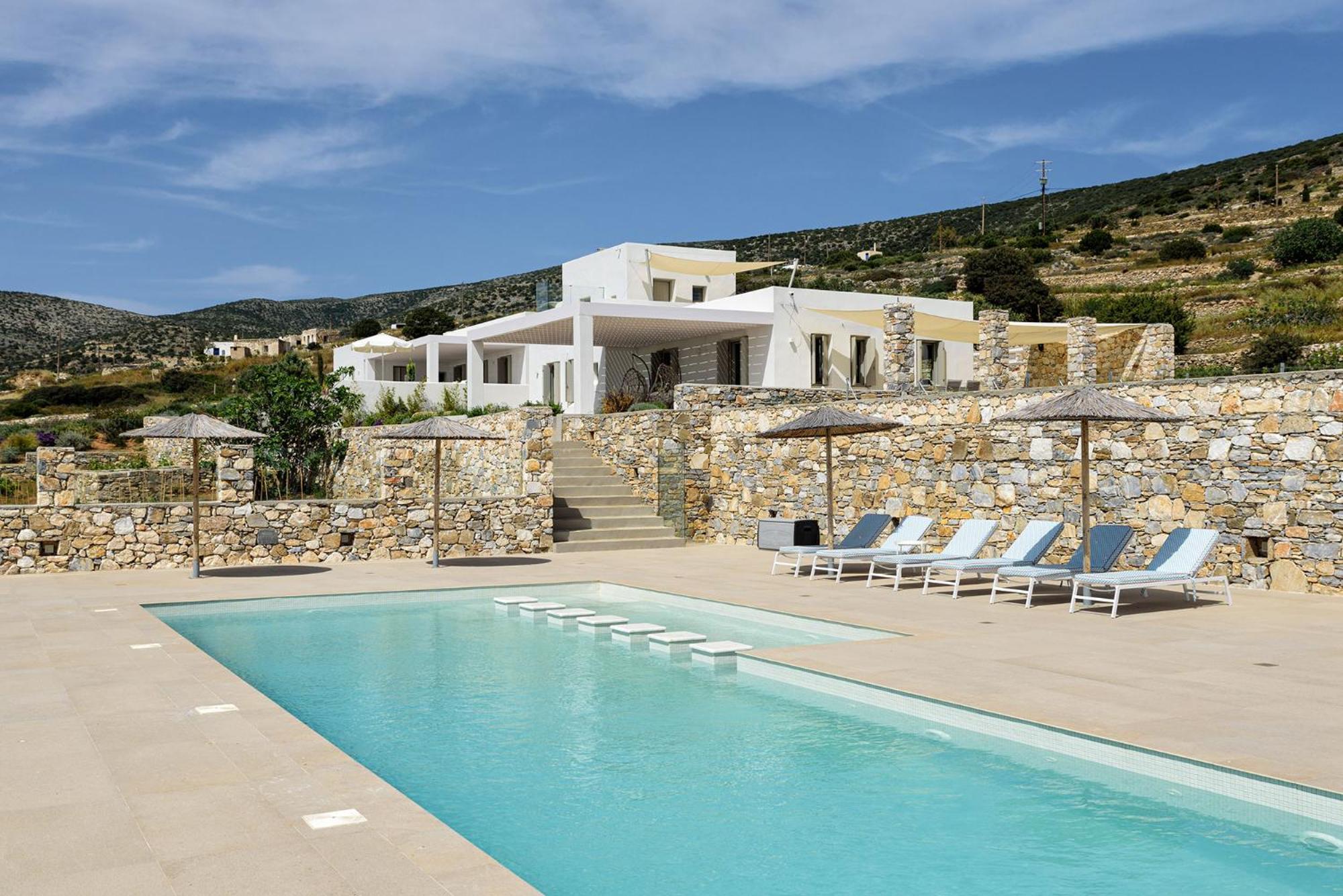 Stunning New With Great Pool Area, Magnificent Panoramic Sea View - Paros *